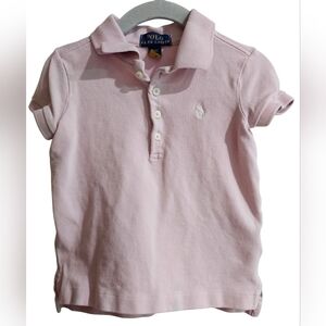 Polo Ralph Lauren Top Soft Pink Kids Polo Shirt Size 4/4T